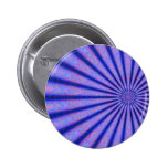 Vibrierende Strahlen Farbblauer Digital-Kunst Button