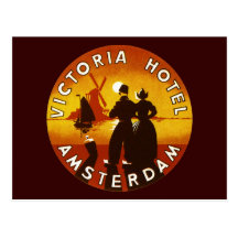Victoria-Hotel Amsterdam Postkarten