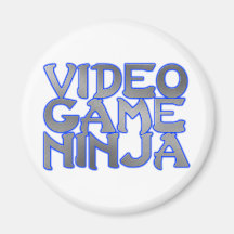 VIDEOSPIEL NINJA (blau) Kühlschrankmagnet