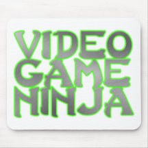 VIDEOSPIEL NINJA (Grün) Mauspad