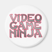 VIDEOSPIEL NINJA (rot) Magnets