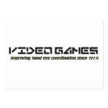 Videospiele: Verbessern von Handaugen-Koordination Visitenkarte