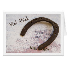 Viel Glück Grußkarte