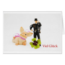 Viel Glück Grußkarte