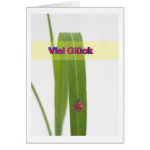 Viel Glück Grußkarte