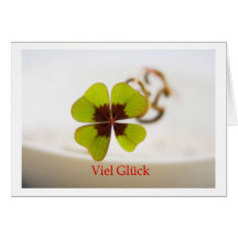 Viel Glück Grußkarte