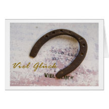 Viel Glück Grußkarte