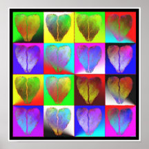viele defekten Herzen Plakate