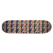 Viele Seiten von Obama Skateboarddeck