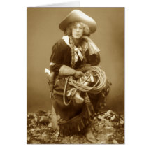 Vielseitiges Cowgirl Karten