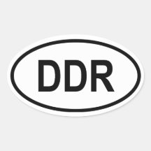 VIER Ostdeutschland "DDR " Sticker