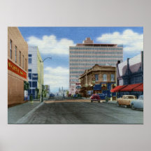 Viertes St., Albuquerque Nanometer Vintag Plakatdrucke