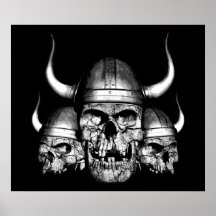 Viking-Schädel Poster