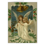 Viktorianische Engel, die Bell-Weihnachtskarte sch