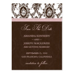 Viktorianische Romance Save the Date Postkarte (Ro