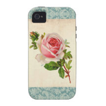 Viktorianische Rose und Damast Case-Mate iPhone 4 Case
