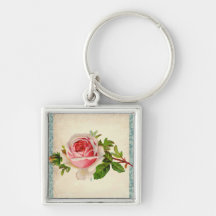 Viktorianische Rose und Damast Schlüsselbänder