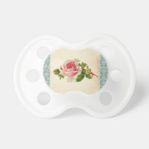 Viktorianische Rose und Damast Schnuller