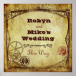 Viktorianische Steampunk Hochzeit: Dieses Weisen-Z Plakatdruck