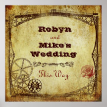 Viktorianische Steampunk Hochzeit: Dieses Weisen-Z Plakatdruck