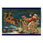 Viktorianische Weihnachtskarte - Sankt