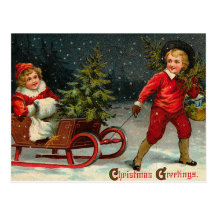 Viktorianische Weihnachtspostkarten