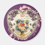 Viktorianischer Amor-Herz-Magnet
