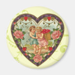 Viktorianischer Amor-Herz-Magnet Kühlschrankmagnet