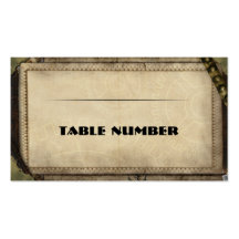 Viktorianischer Steampunk Empfang Placecards. Visitenkarten Vorlage