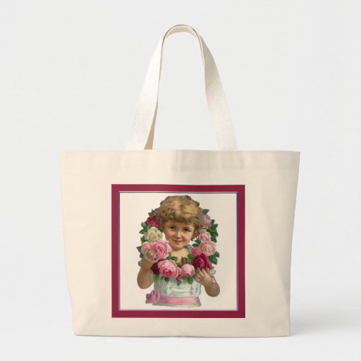 Viktorianisches Rosewreath-Mädchen Tragetasche