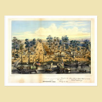 Ville De Sacramento, 1849. postkarten
