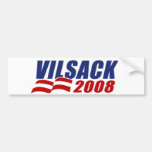 Vilsack 2008 auto sticker