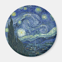 Vincent van Gogh - die sternenklare Nacht (1889) Magnete