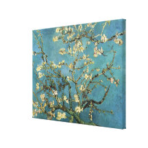 Vincent van Gogh-Niederlassungen mit Mandel-Blüte Gespannter Galerie Druck