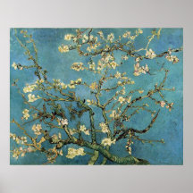 Vincent van Gogh-Niederlassungen mit Mandel-Blüte Plakat