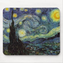 Vincent van Gogh - sternenklare Nacht Mousepads