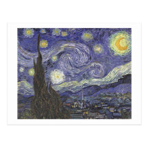Vincent van Gogh - sternenklare Nacht - Postkarte