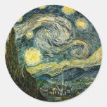 Vincent van Goghs die sternenklare Nacht (1889) Stickers