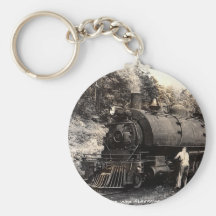 Vintag-Dampf Zug Keychain Schlüsselbänder