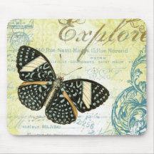 Vintag erforschen Sie Butterly… mousepad