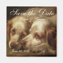 Vintag Save the Date! Magnete