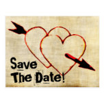Vintag Save the Date! Postkarten