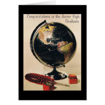 Vintage Abschluss-Karte/Juniorhoch