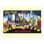 Vintage Adressenänderung, Hollywood Kalifornien Postkarte