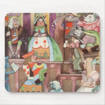 Vintage Alice im Wunderland, Königin der Herzen Mousepad