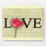 Vintage altmodische Liebe Mauspad