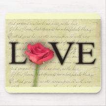 Vintage altmodische Liebe Mauspad