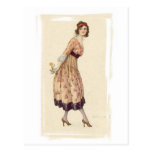 Vintage antike Porträts u. Illustrationen der Frau Postkarten