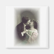 Vintage antike romantische Paar-Karten, Geschenke Kühlschrankmagnete
