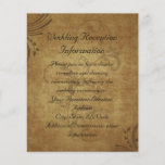 Vintage antike Teastain Strudel-Empfangs-Karte Individuelle Flyer